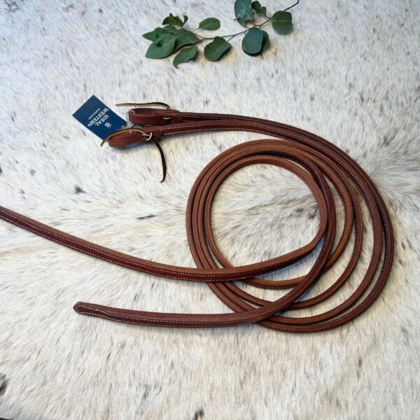 iws double stitched split reins